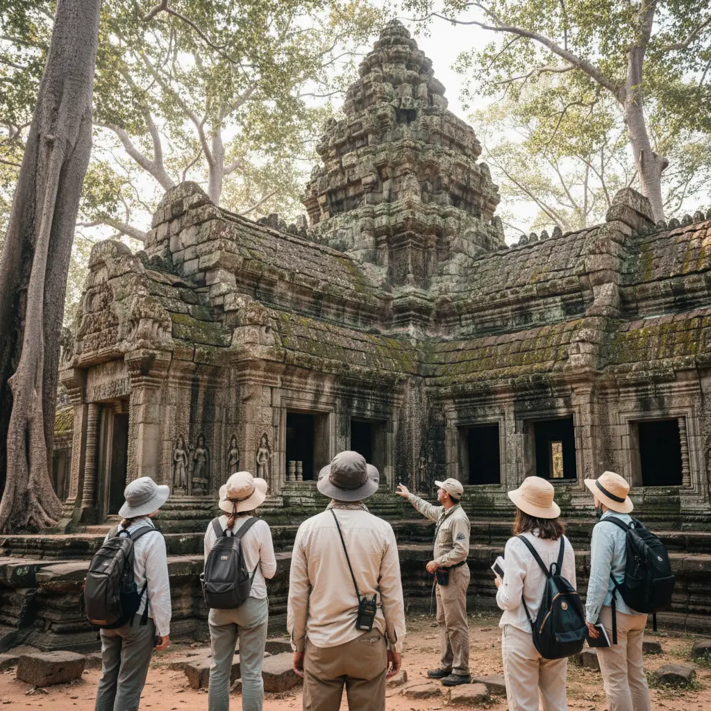 Briefing budaya di kompleks candi