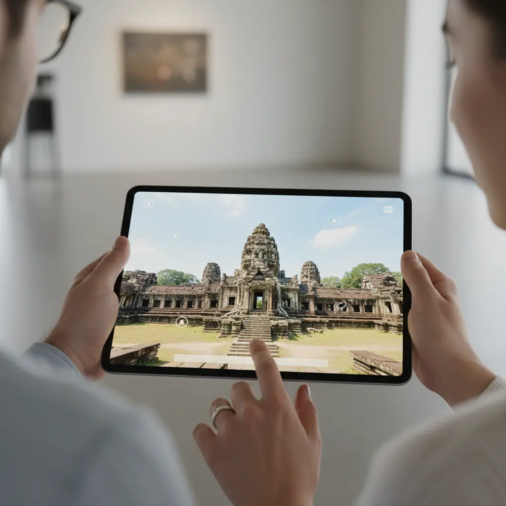 Tur virtual Borobudur melalui tablet